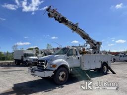 (Plymouth Meeting, PA) Terex Commander 4047, Digger Derrick rear mounted on 2011 Ford F750 Utility T