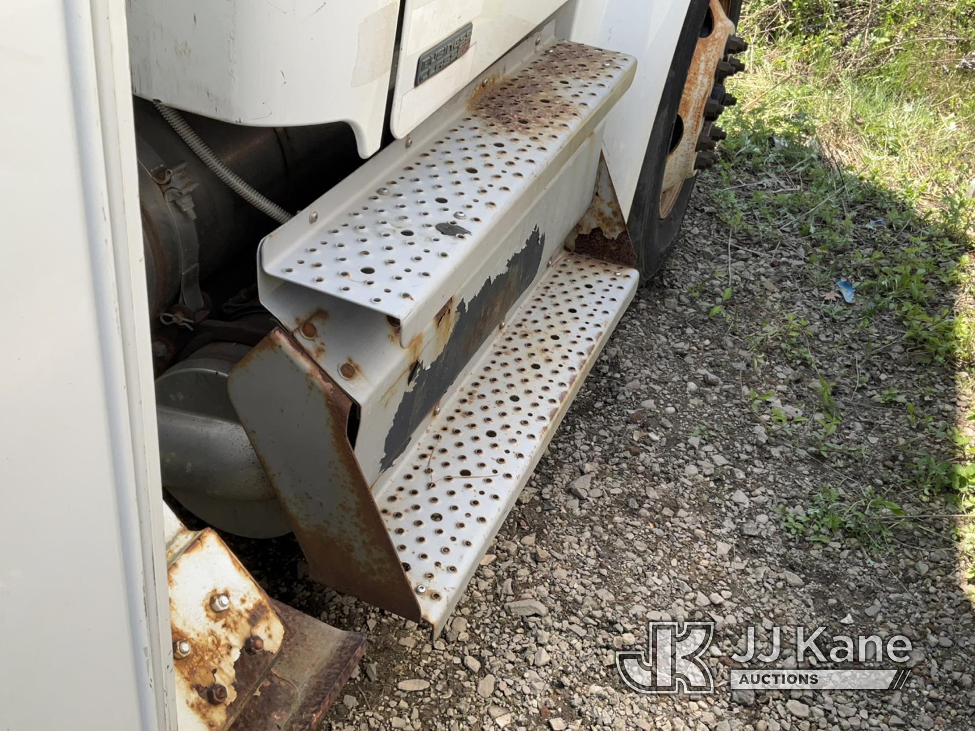 (Bellport, NY) Altec AM55, Over-Center Material Handling Bucket rear mounted on 2011 Freightliner M2