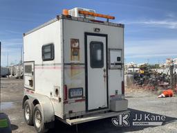 (Rome, NY) 2007 Techline Engineering 610FOT Fiber Optic Splicing Trailer Generator Not Running, Body