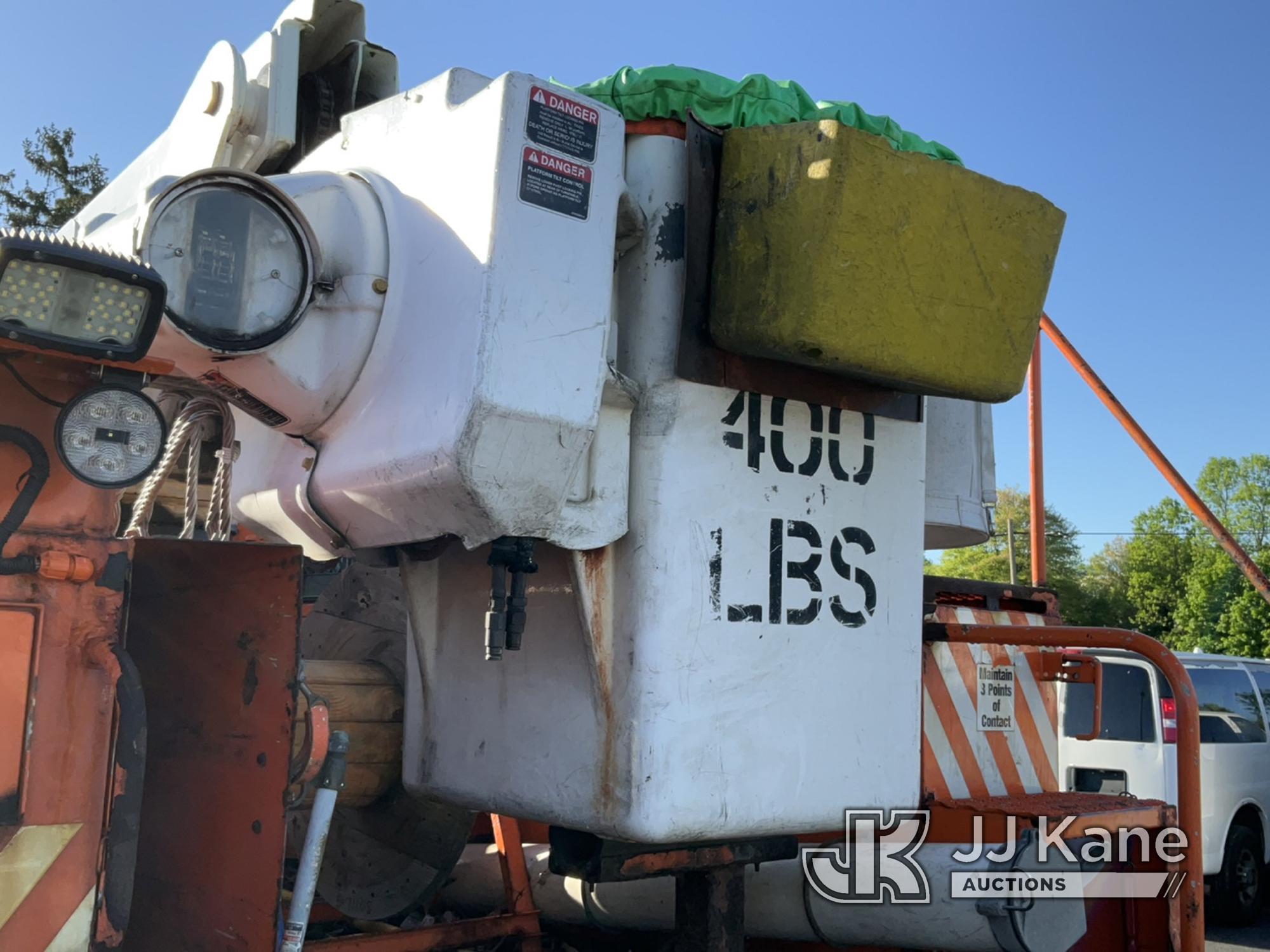 (Chester Springs, PA) Altec L42A, Over-Center Bucket Truck center mounted on 2011 Ford F750 Extended