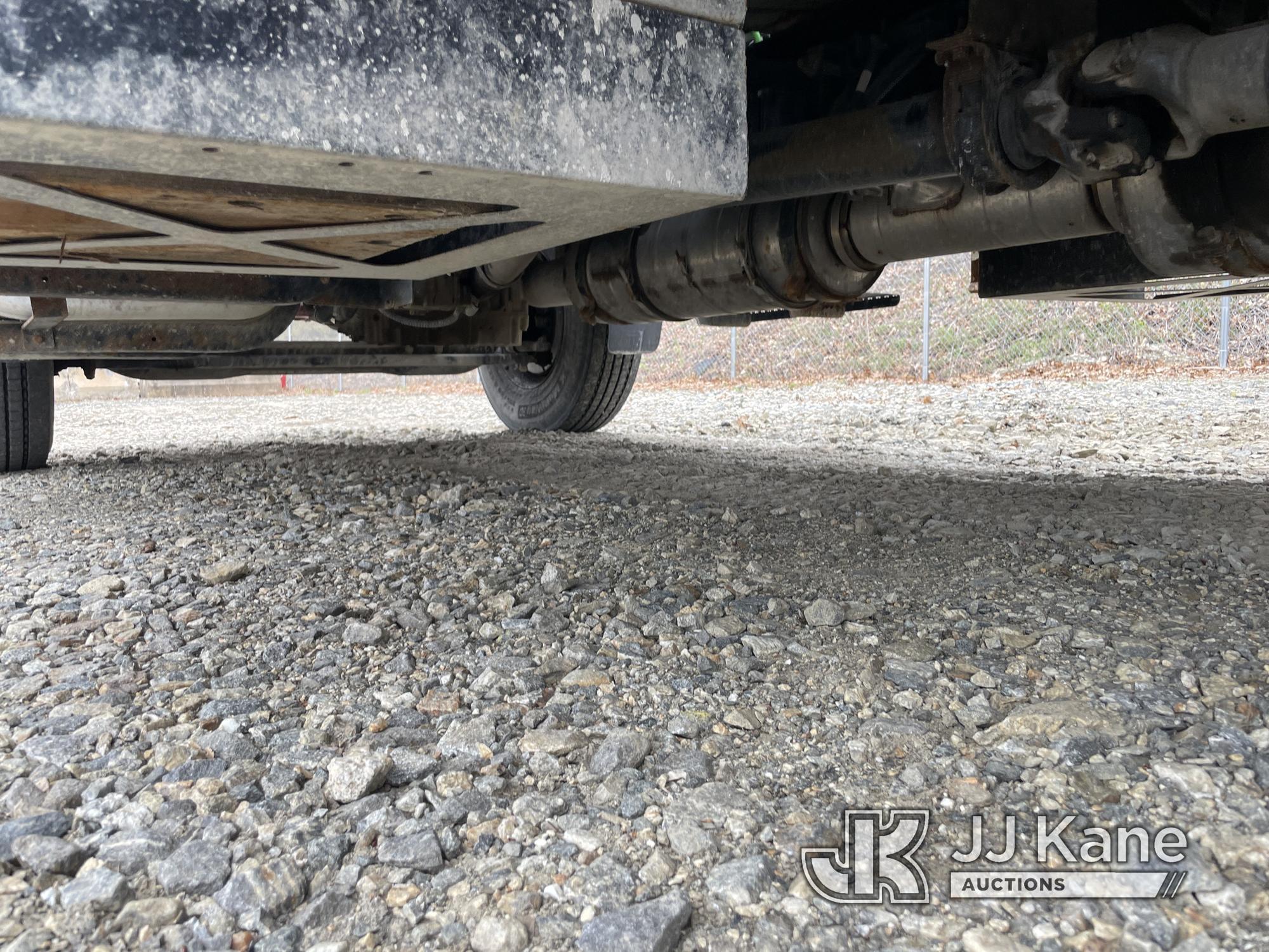 (Shrewsbury, MA) Altec DC47-TR, Digger Derrick rear mounted on 2015 Ford F750 Flatbed/Utility Truck