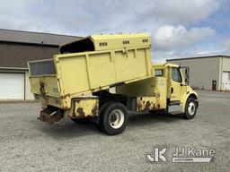 (Fort Wayne, IN) 2013 Freightliner M2 106 Chipper Dump Truck Runs, Moves & Operates) (Check Engine L