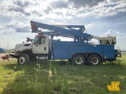 (Charlotte, MI) HiRanger TL55, Articulating & Telescopic Bucket Truck center mounted on 2014 Interna