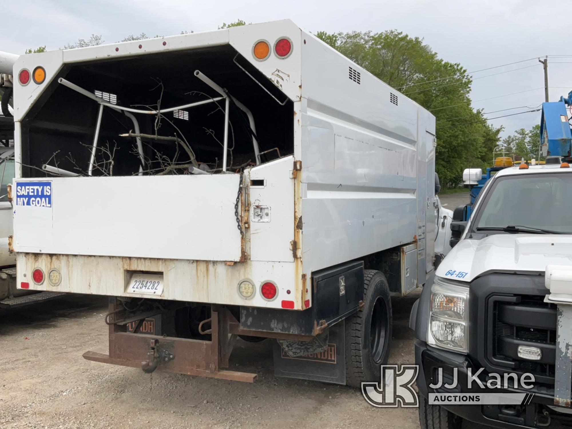 (Charlotte, MI) 2013 Ford F650 Crew Cab Chipper Dump Truck Condition Unknown, Cranks with Jump, No A