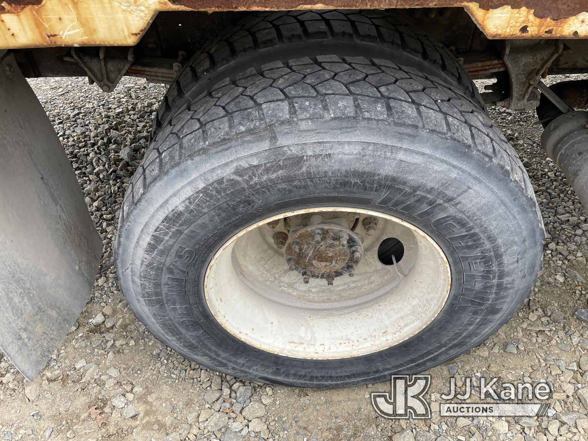 (Shrewsbury, MA) Altec DC47-TR, Digger Derrick rear mounted on 2015 Ford F750 Flatbed/Utility Truck