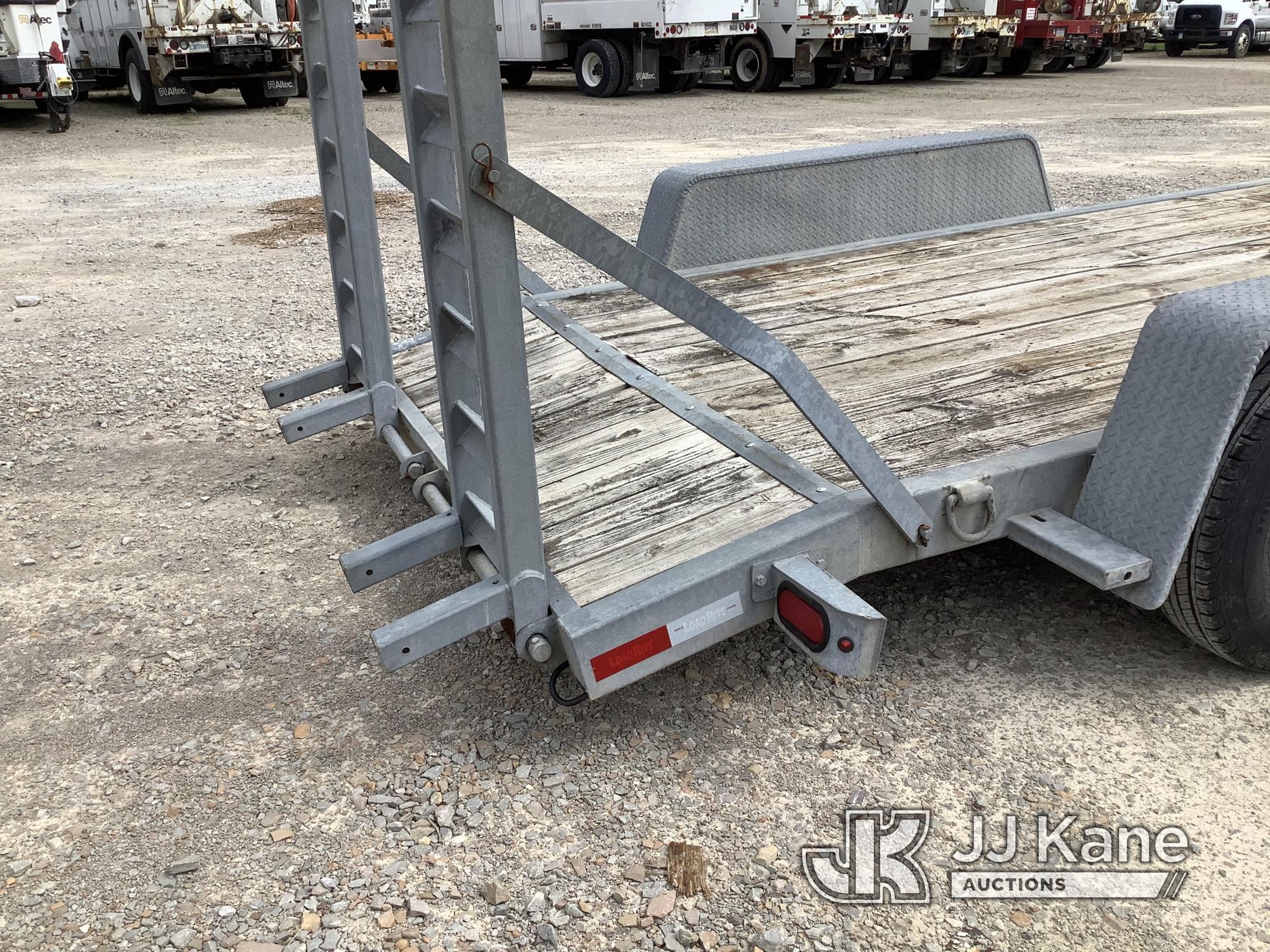 (Smock, PA) 2015 Load Rite Elite T/A Galvanized Tagalong Equipment Trailer Worn Deck