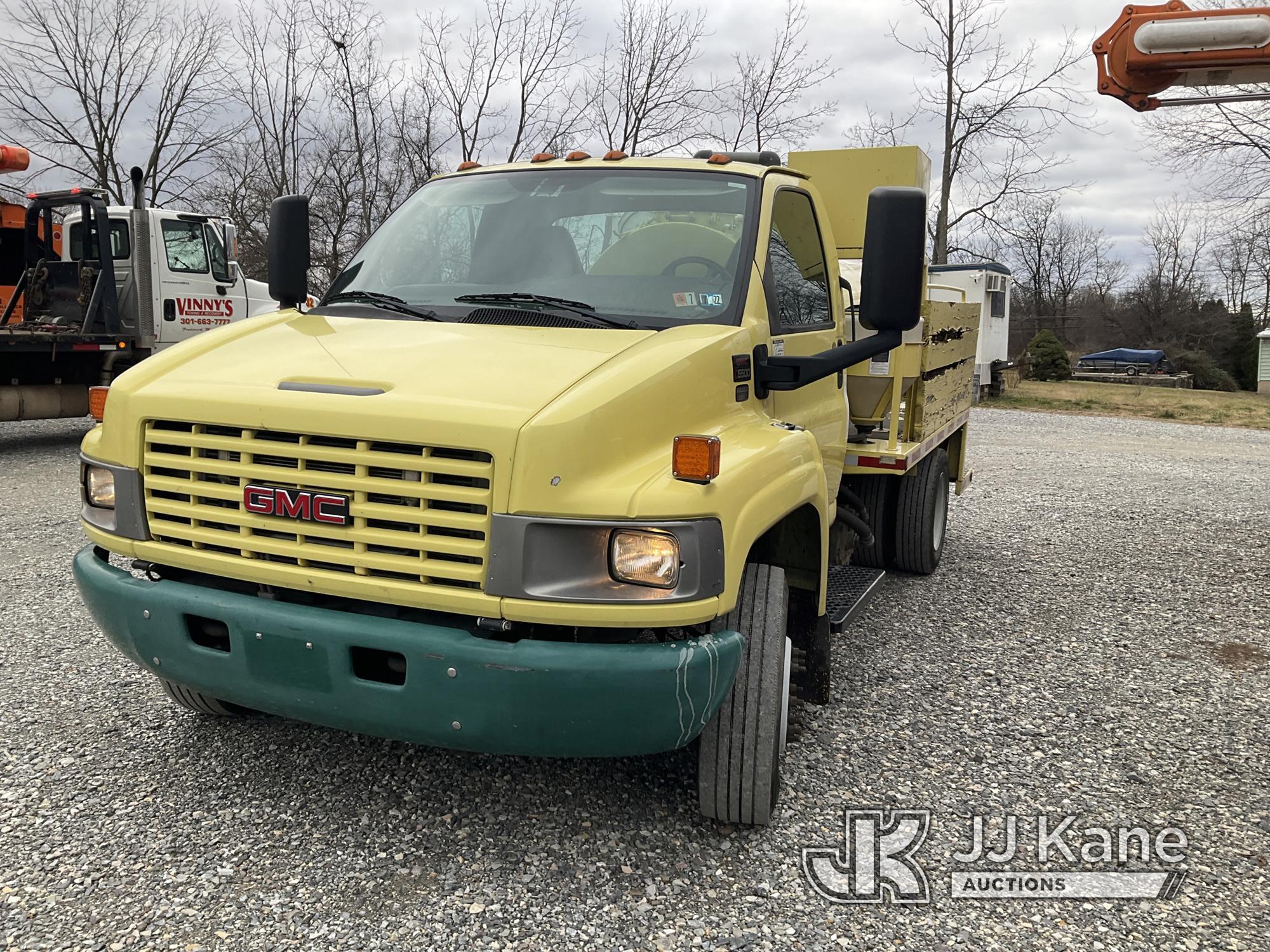 (Hagerstown, MD) 2008 GMC TK Spray Truck Runs & Moves, Check Engine Light On, Exhaust Light & Mainte