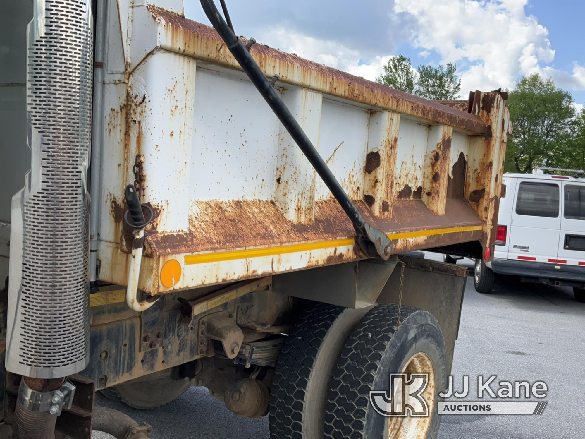 (Chester Springs, PA) 2009 GMC C8500 Dump Truck Runs, Moves & Dump Operates, Engine Light On, Body &