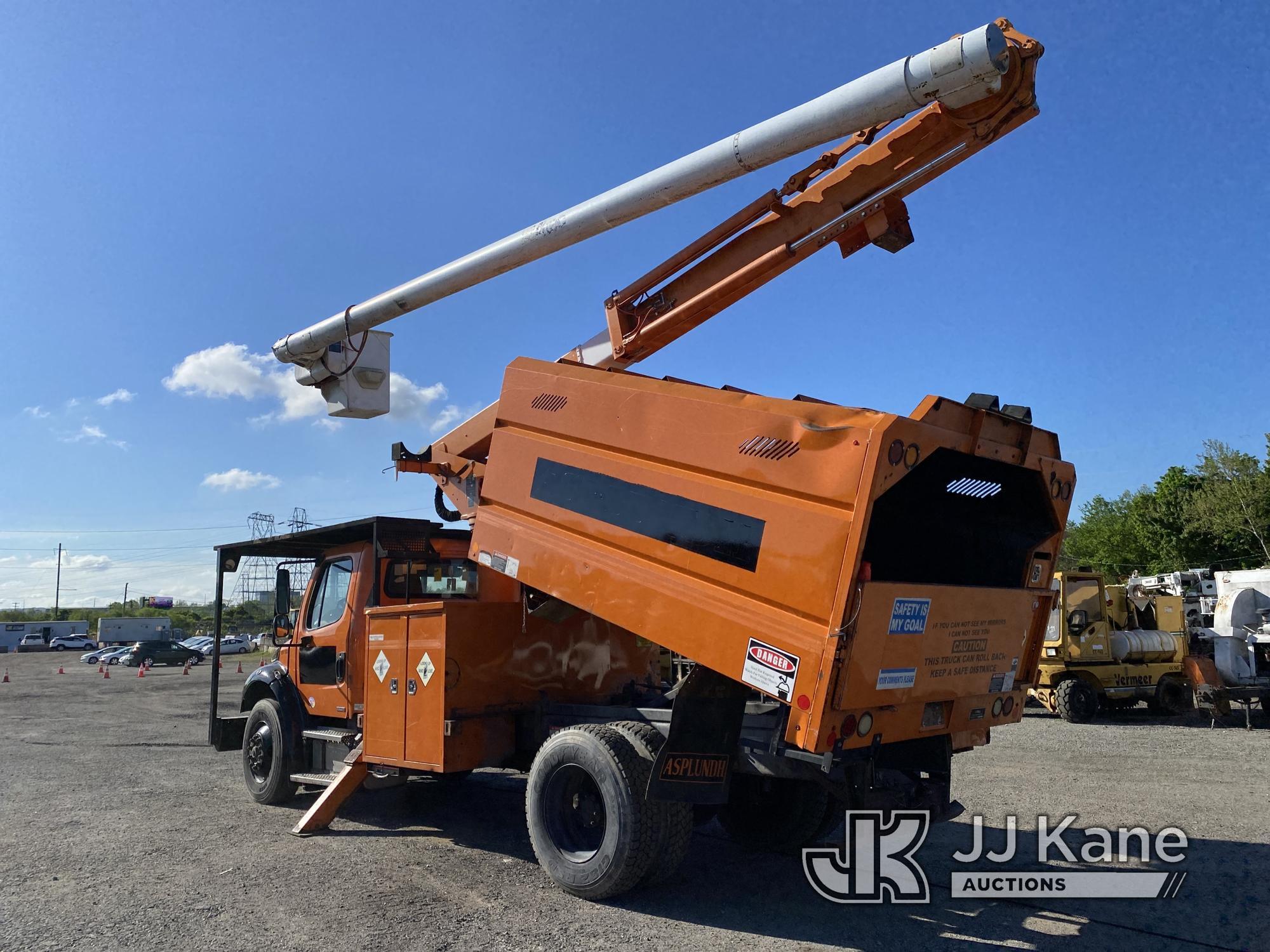 (Plymouth Meeting, PA) Altec LRV56, Over-Center Bucket Truck mounted behind cab on 2011 Freightliner