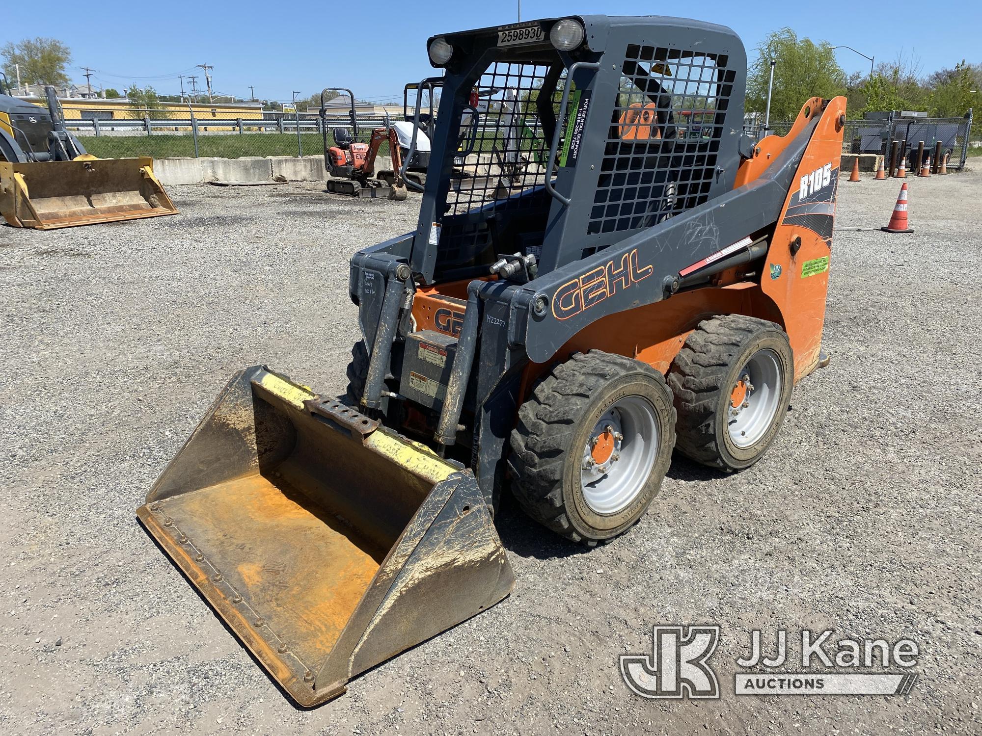 (Plymouth Meeting, PA) 2018 Gehl R105 Rubber Tired Skid Steer Loader Runs Moves & Operates