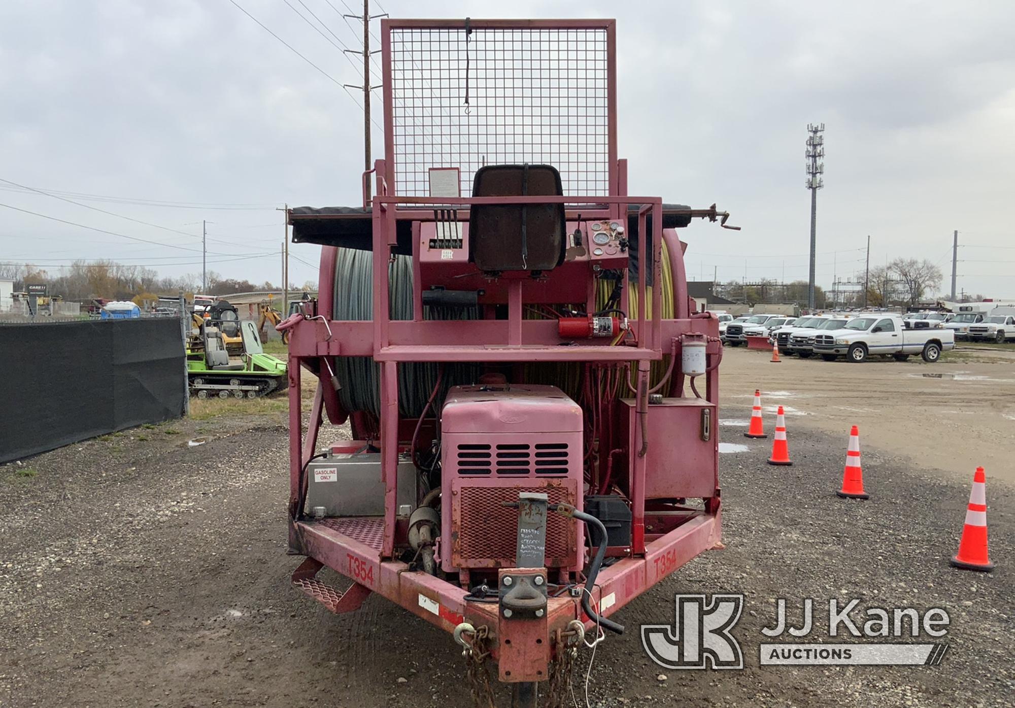 (Charlotte, MI) 1994 Hydra Tension 4 Drum Puller/Tensioner Runs, Operates, Jump to Start, Bad Thrott