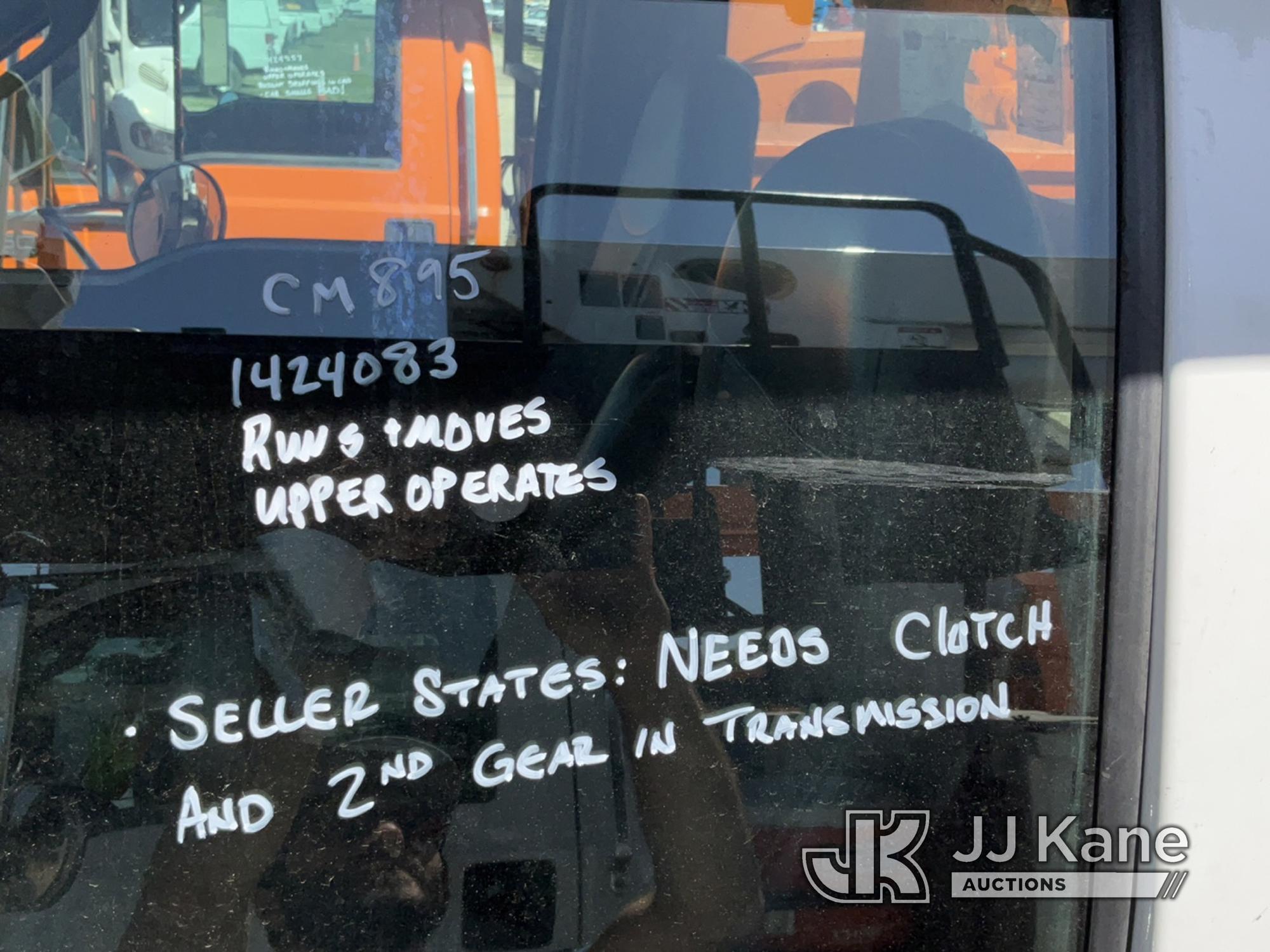 (Charlotte, MI) Altec LR756, Over-Center Bucket Truck mounted behind cab on 2013 Ford F750 Chipper D