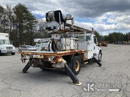 (Wells, ME) Altec DM47B-TR, Digger Derrick rear mounted on 2014 Freightliner M2 106 Flatbed Truck Ru