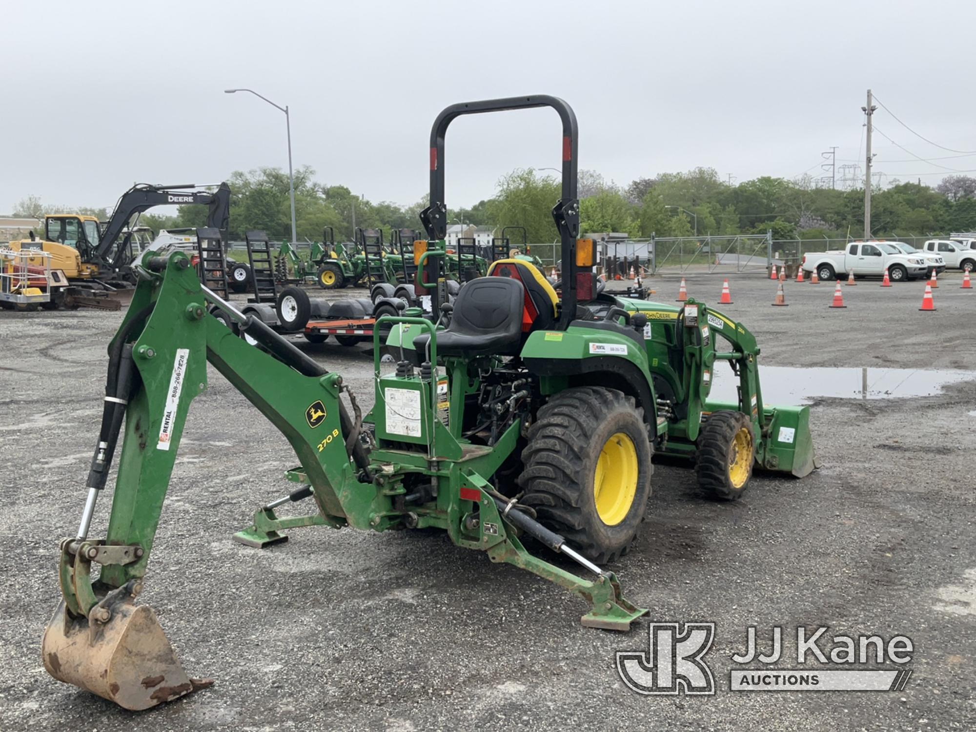 (Plymouth Meeting, PA) 2020 John Deere 2032R 4x4 Tractor Loader Backhoe Runs,Moves & Operates