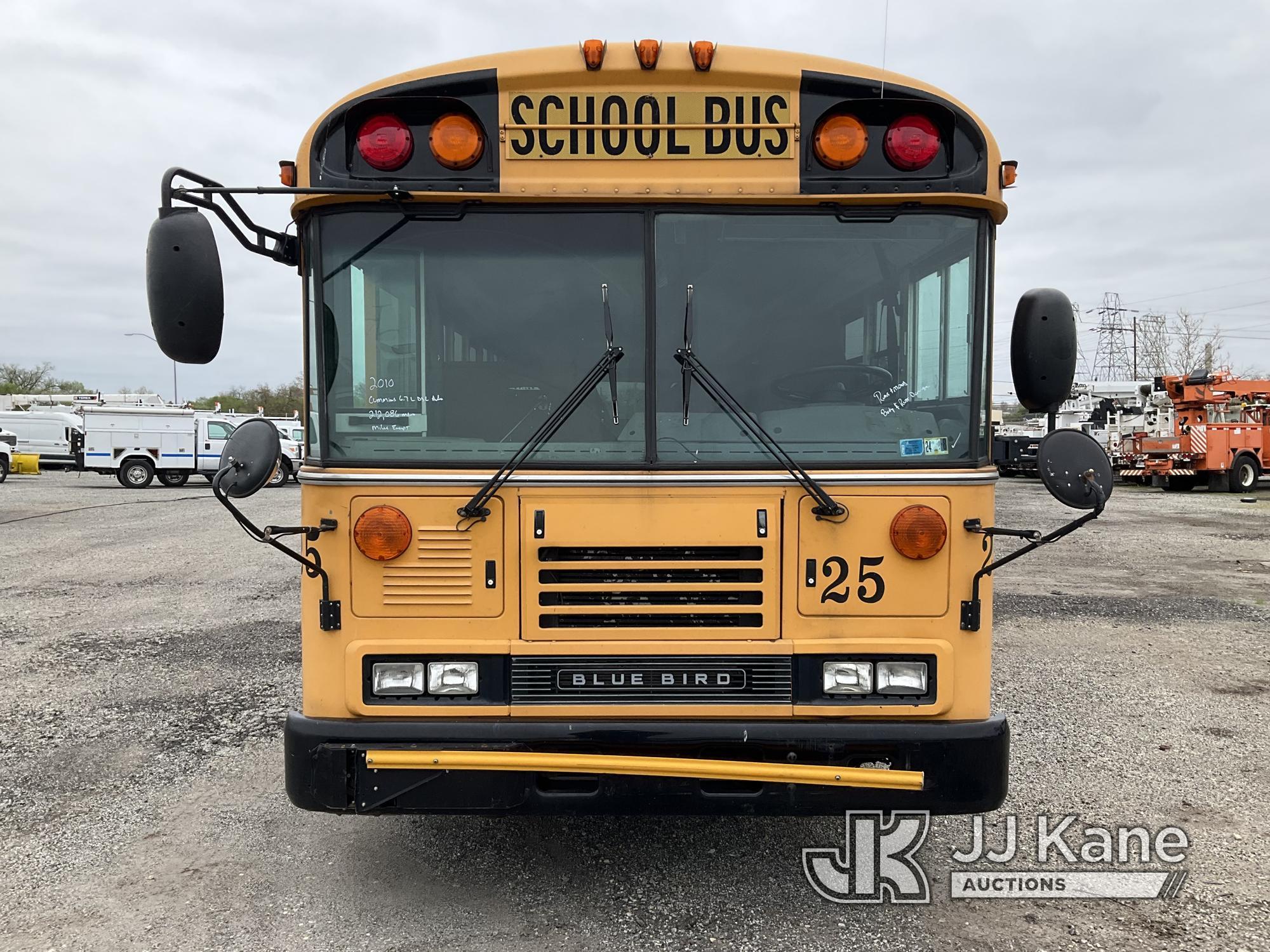 (Plymouth Meeting, PA) 2010 Blue Bird All American School Bus Runs & Moves, Body & Rust Damage