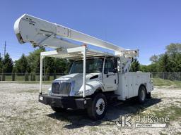 (Fort Wayne, IN) HiRanger 5TC-55, Material Handling Bucket Truck rear mounted on 2012 International