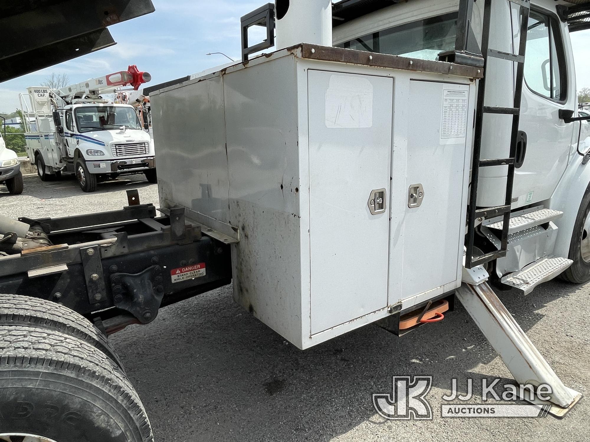 (Plymouth Meeting, PA) Altec LRV-56, Over-Center Bucket Truck mounted behind cab on 2012 Freightline