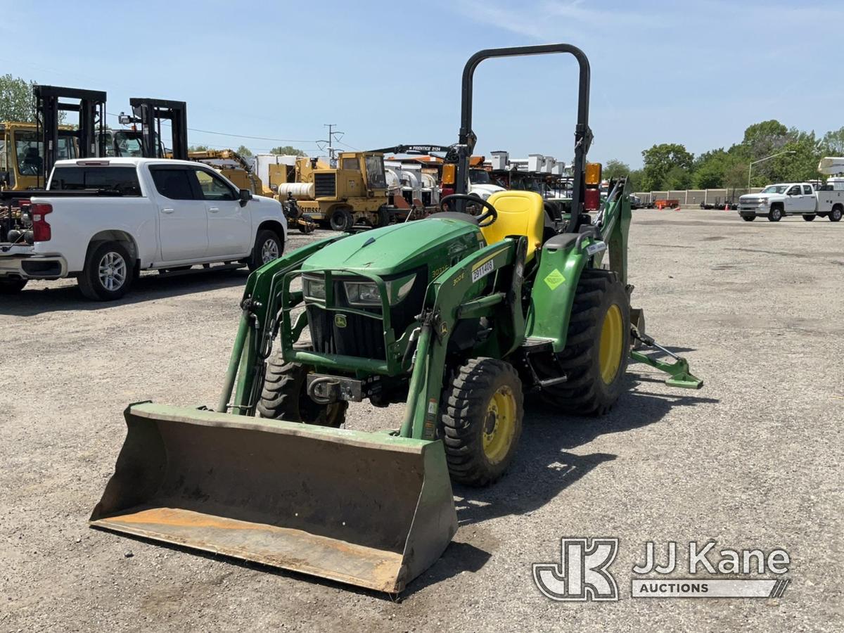 (Plymouth Meeting, PA) 2020 John Deere 3032E 4x4 Mini Utility Tractor Loader Backhoe Runs, Moves & O