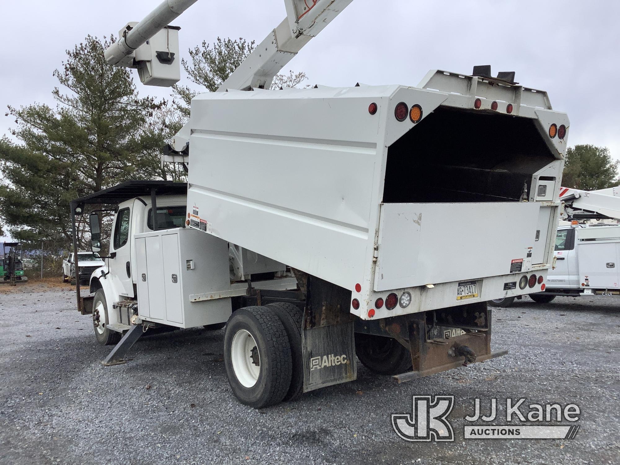 (Frederick, MD) Altec LR7-60E70, Over-Center Elevator Bucket Truck center mounted on 2018 Freightlin