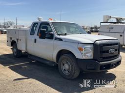 (Charlotte, MI) 2013 Ford F250 Extended-Cab Service Truck Runs, Moves, Jump To Start, Rust, Bad Star