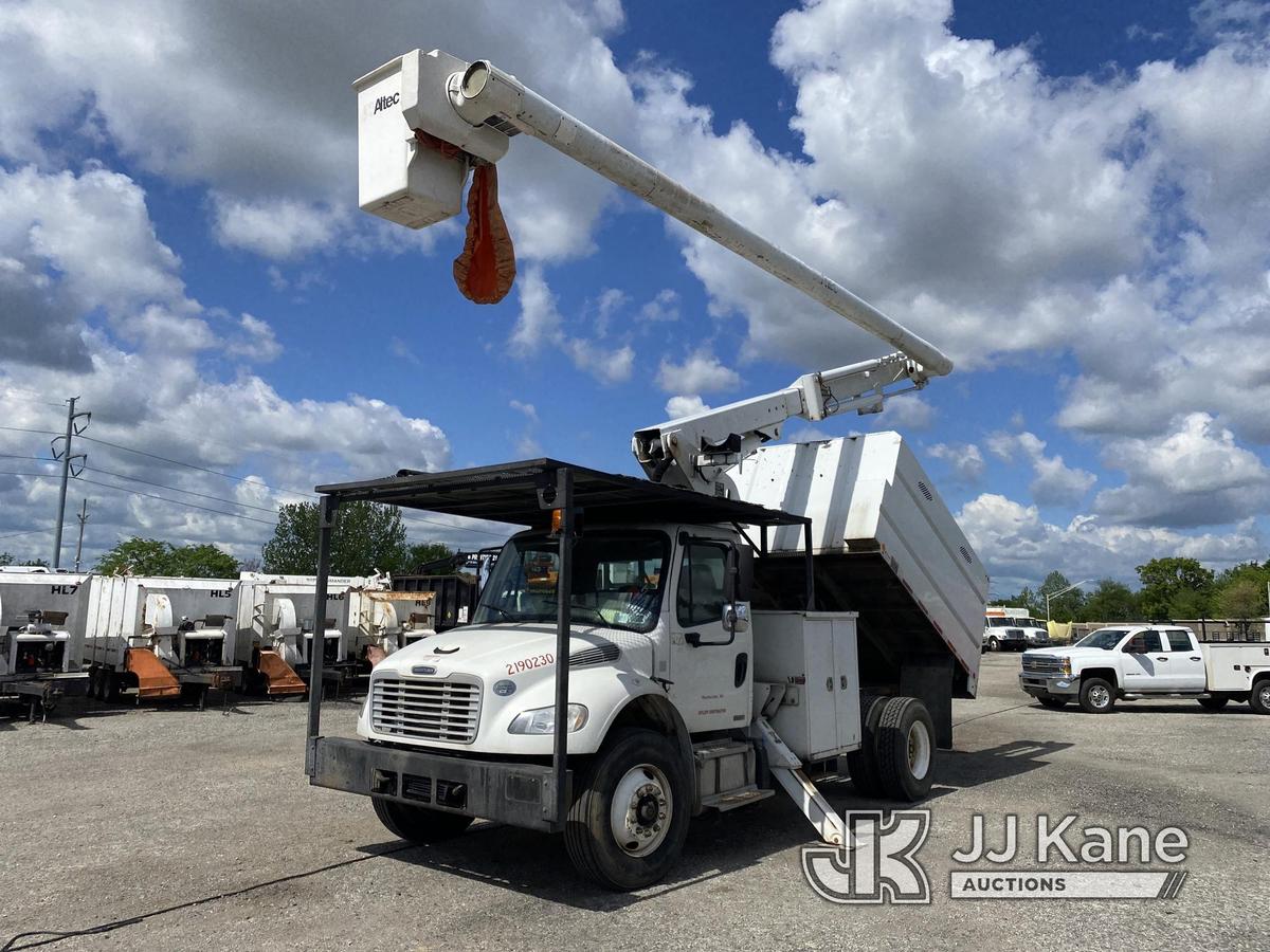 (Plymouth Meeting, PA) Altec LRV-56, Over-Center Bucket Truck mounted behind cab on 2012 Freightline