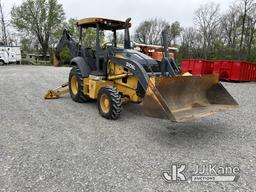 (Hagerstown, MD) 2016 John Deere 310SL Tractor Loader Backhoe Runs, Moves & Operates, Warning Light