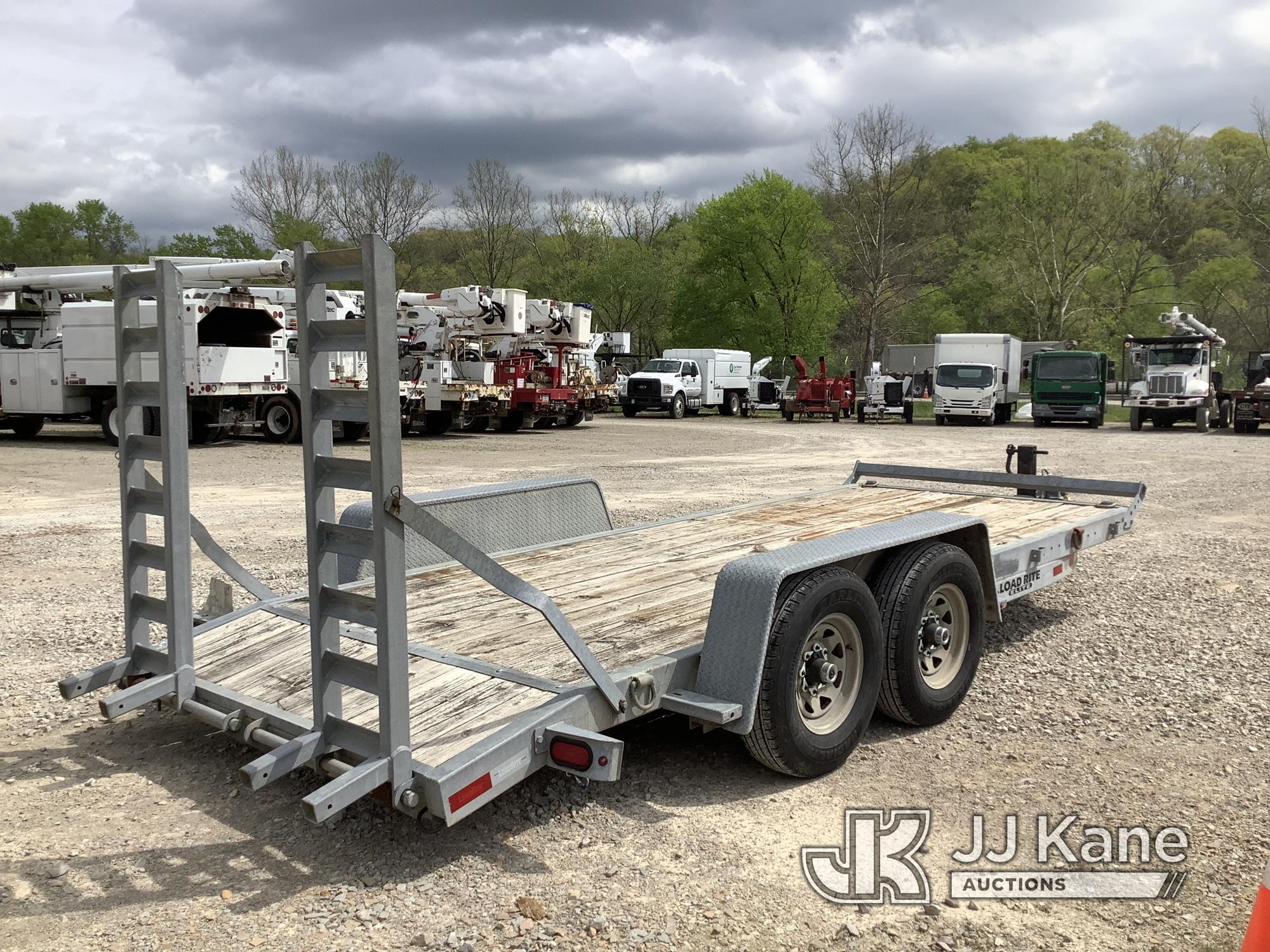 (Smock, PA) 2015 Load Rite Elite T/A Galvanized Tagalong Equipment Trailer Worn Deck