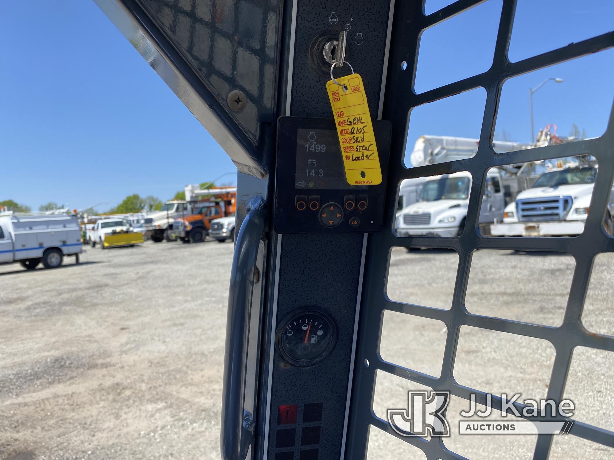 (Plymouth Meeting, PA) 2018 Gehl R105 Rubber Tired Skid Steer Loader Runs Moves & Operates