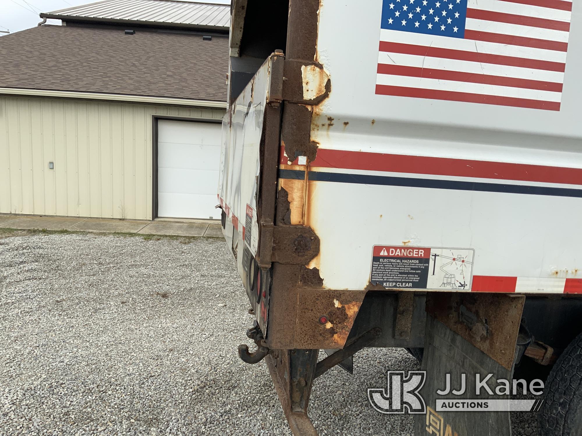 (Fort Wayne, IN) Altec LRV56, Over-Center Bucket Truck mounted behind cab on 2012 Freightliner M2 10