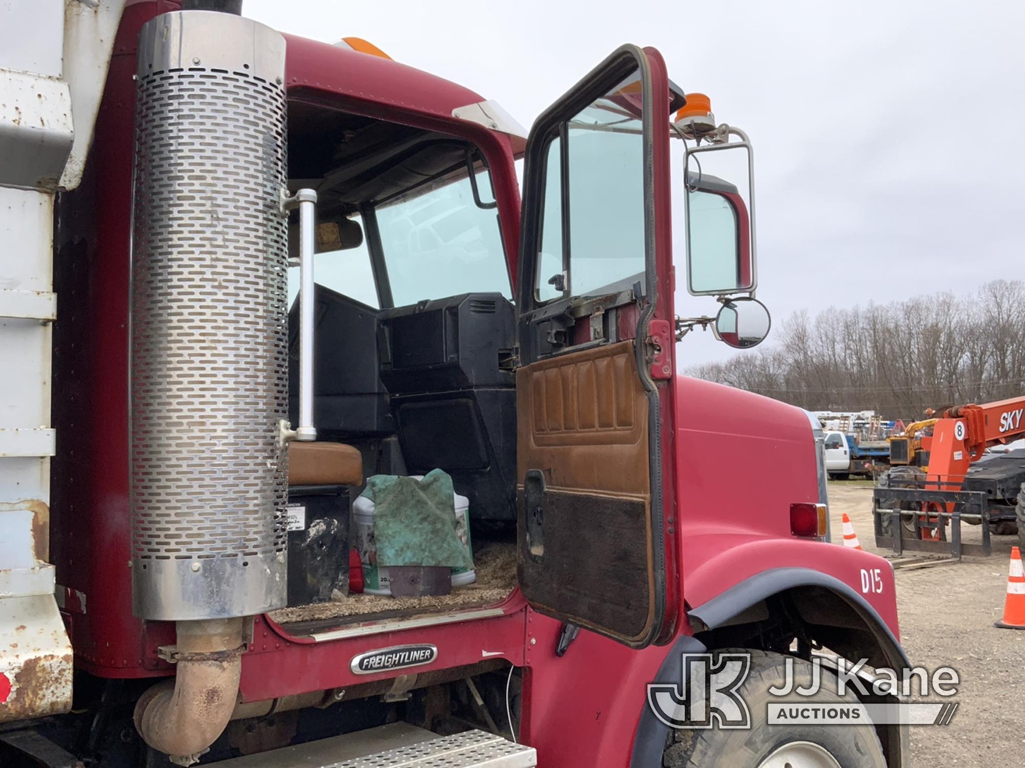 (Charlotte, MI) 2001 Freightliner FLD120SD Tri-Axle Dump Truck Runs, Moves, Operates, Drivers Door W