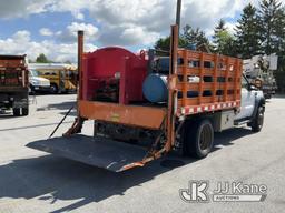 (Chester Springs, PA) 2015 Ford F450 4x4 Flatbed Truck NO BRAKES, Runs & Moves, Engine Light On, Bod