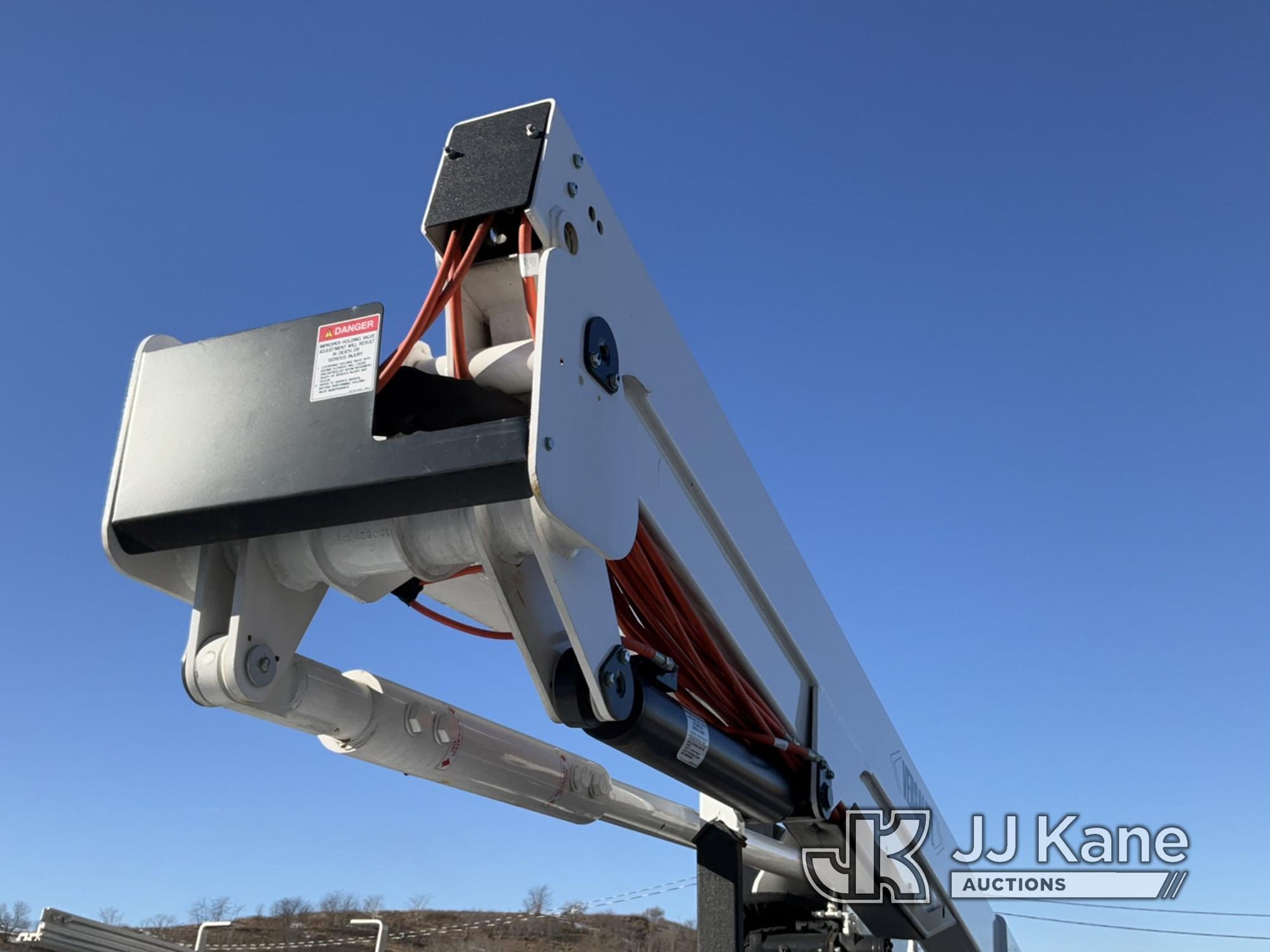 (Kings Park, NY) Versalift SST40EIH-02, Articulating & Telescopic Bucket Truck mounted behind cab on