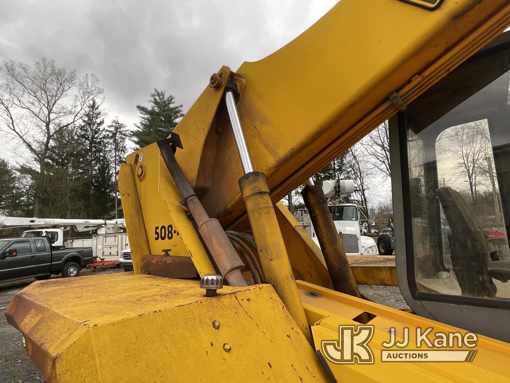 (Victor, NY) JCB 508-40 Rough Terrain Hydraulic Telescopic Forklift Runs, Moves & Operates) (Rust Da