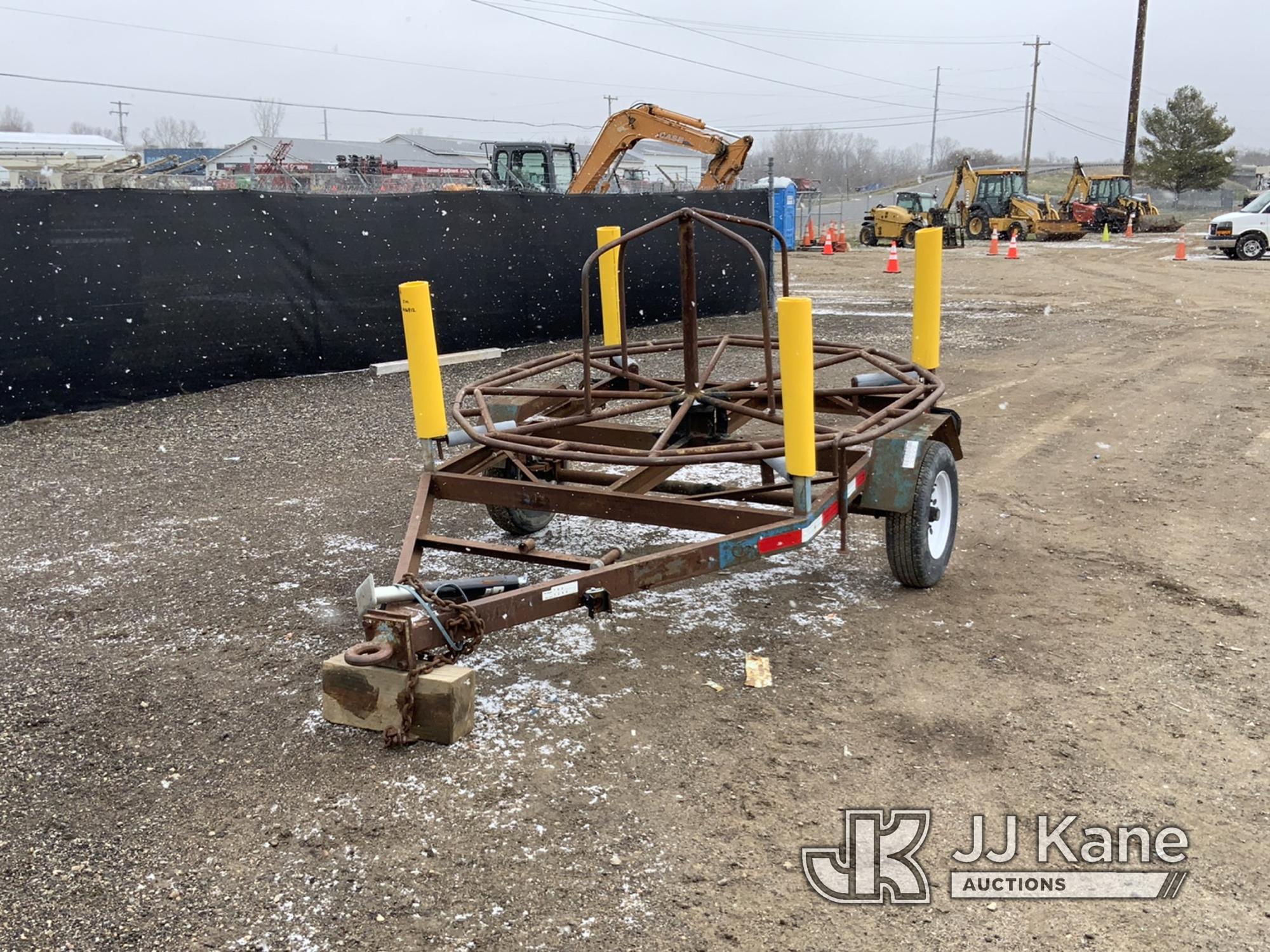 (Charlotte, MI) 1992 Assembled Coil Pipe Trailer Broken Tongue Jack