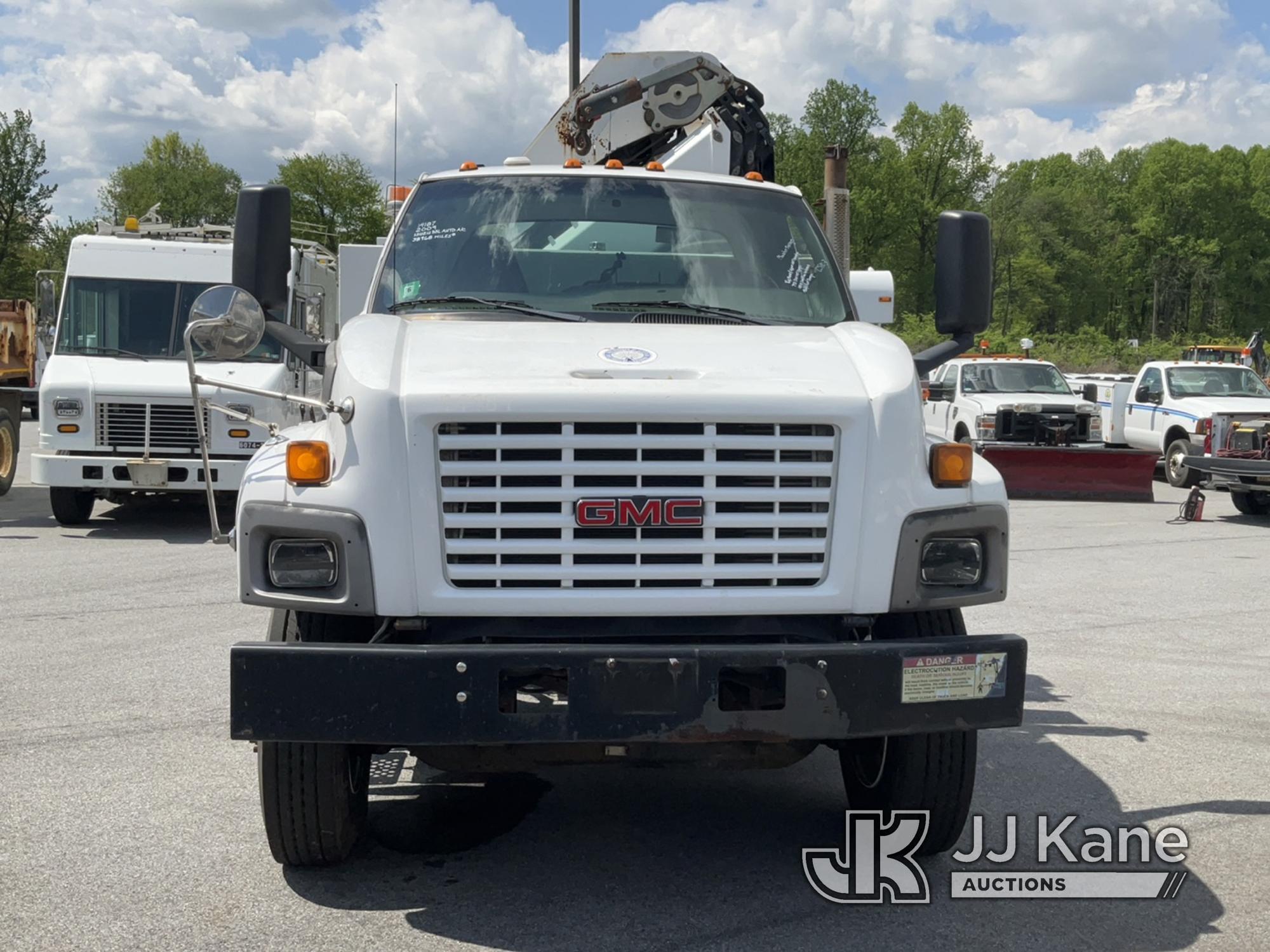 (Chester Springs, PA) IMT 25/180K3, Hydraulic Knuckle Boom Crane mounted behind cab on 2009 GMC C850