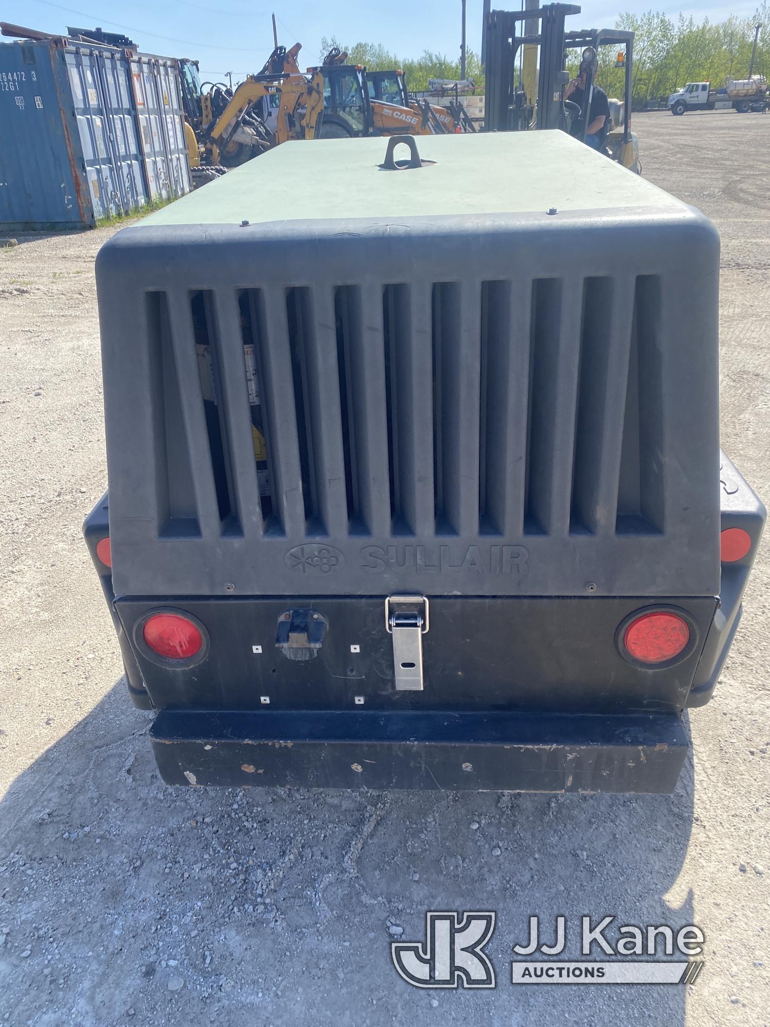 (University Park, IL) 2015 Sullair 185-DLQ-CAT 185 CFM Portable Air Compressor, trailer mtd No Title