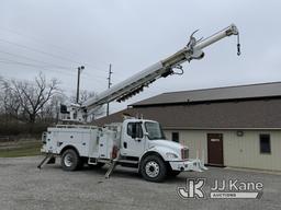 (Fort Wayne, IN) Altec DM47-TR, Digger Derrick rear mounted on 2010 Freightliner M2 106 Utility Truc