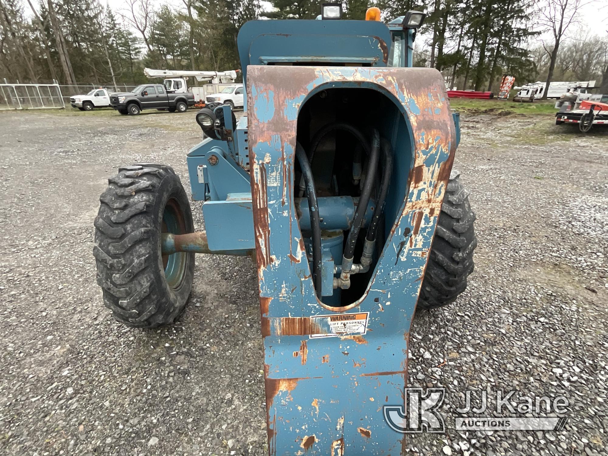 (Victor, NY) Gradall 534D9-45 Rough Terrain Telescopic Boom Forklift Runs, Moves, & Operates) (Rust