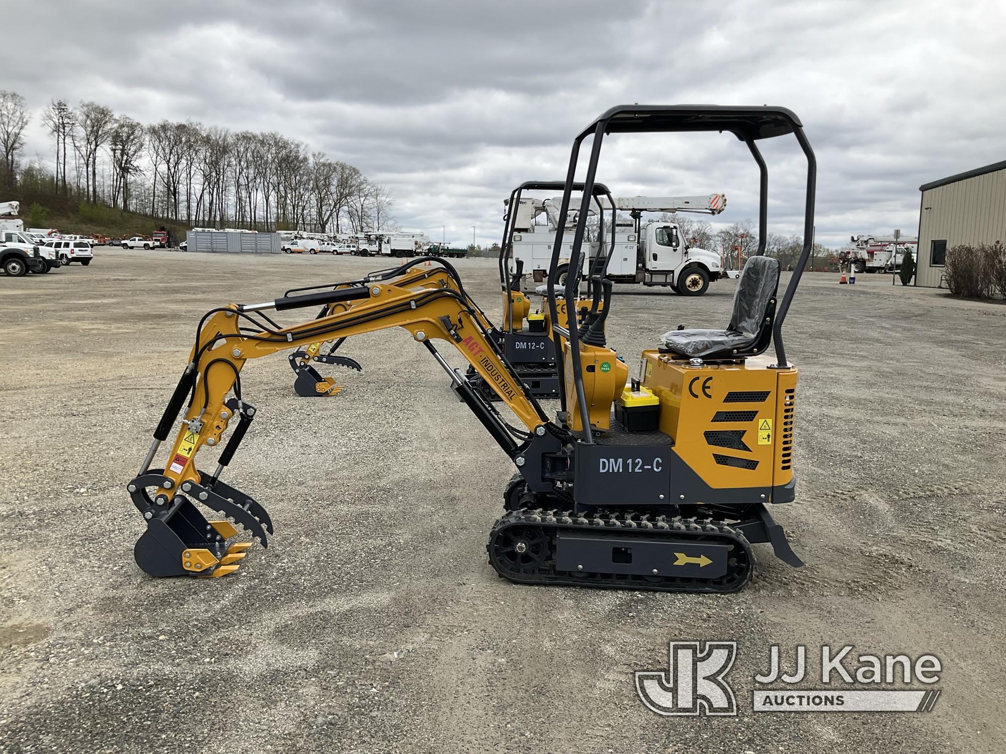 (Shrewsbury, MA) 2024 AGT DM12-C Mini Hydraulic Excavator New/Unused