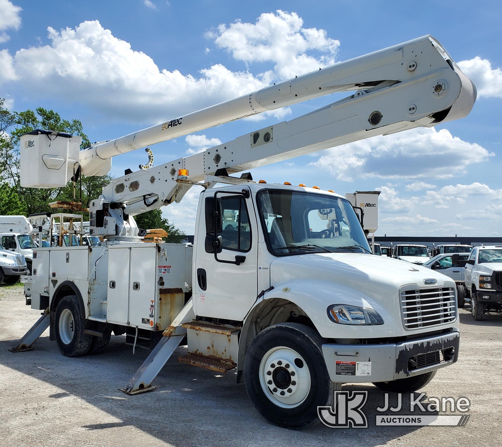 (Indianapolis, IN) Altec AA55, Material Handling Bucket Truck rear mounted on 2019 Freightliner M2 U