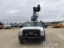 (Charlotte, MI) HiRanger LT38, Articulating & Telescopic Bucket Truck mounted behind cab on 2015 For