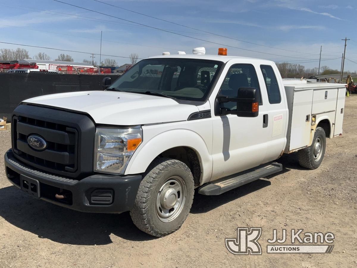 (Charlotte, MI) 2013 Ford F250 Extended-Cab Service Truck Runs, Moves, Jump To Start, Rust, Bad Star