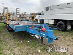(Charlotte, MI) 2000 Allegheny FB-12T T/A Tagalong Flatbed Trailer Jack Operates