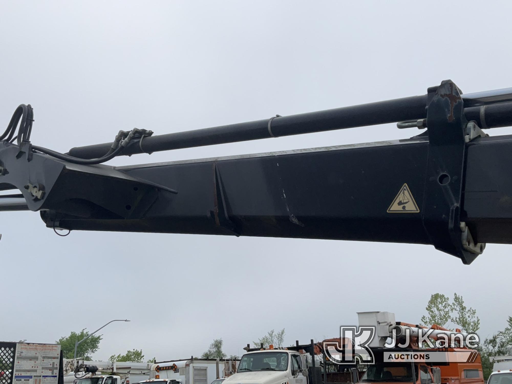 (Plymouth Meeting, PA) Hiab XS B-3 122, Knuckleboom Crane mounted behind cab on 2014 Freightliner M2