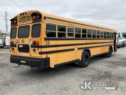 (Plymouth Meeting, PA) 2010 Blue Bird All American School Bus Runs & Moves, Body & Rust Damage