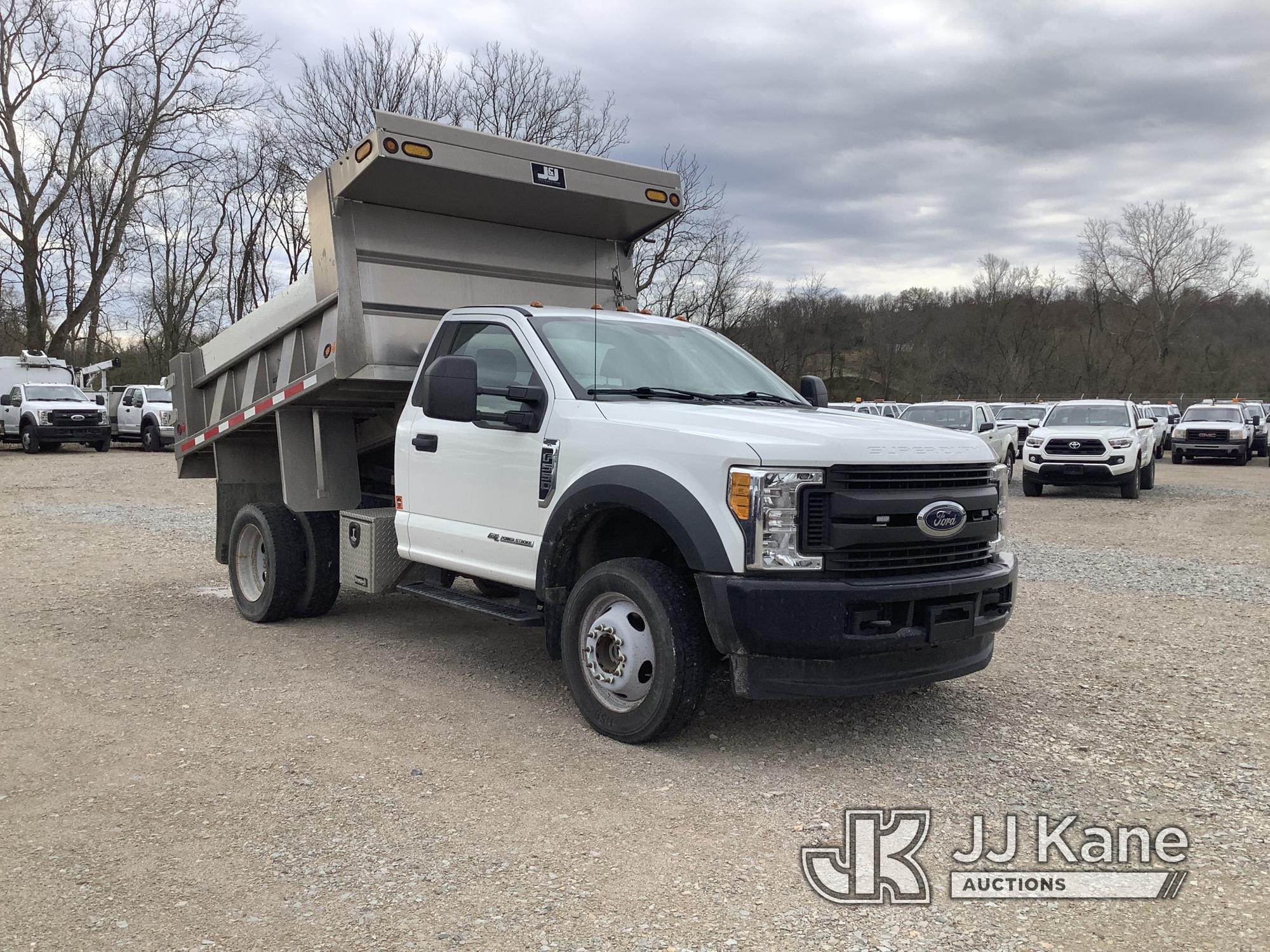 (Smock, PA) 2017 Ford F550 4x4 Dump Truck Runs, Moves & Operates, Rust Damage