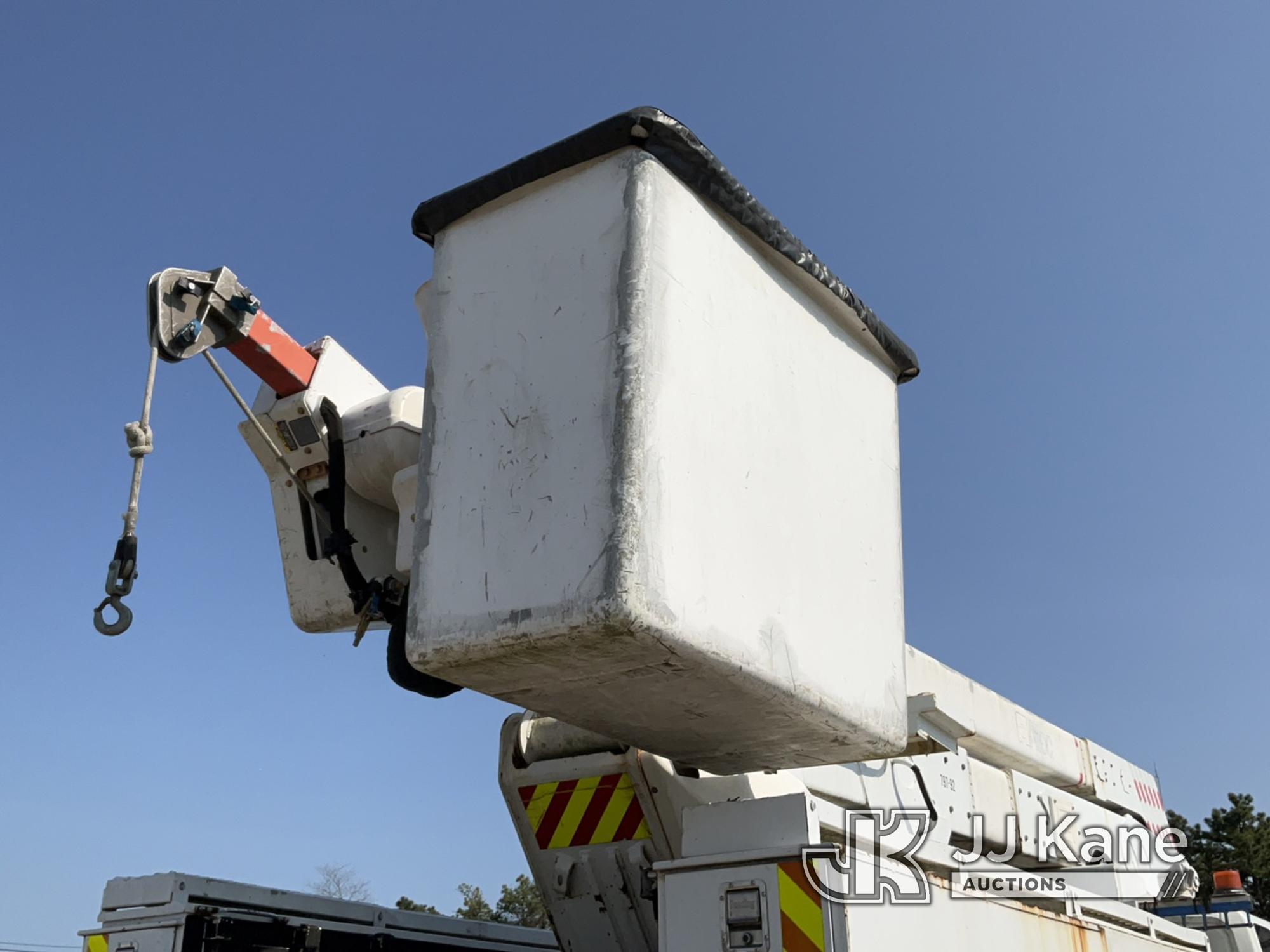 (Bellport, NY) Altec A55E-OC, Material Handling Bucket Truck rear mounted on 2009 International 4400