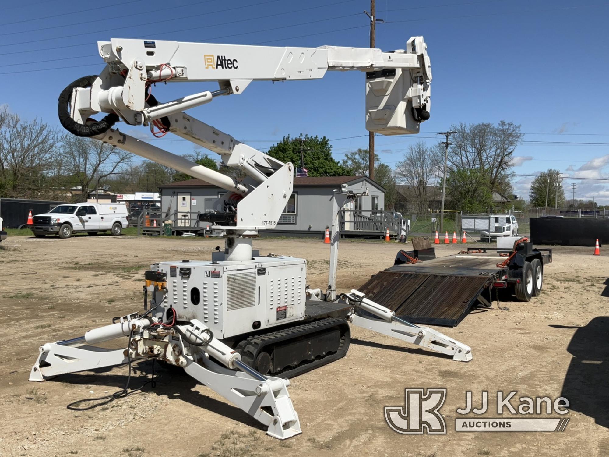 (Charlotte, MI) Altec AT37GW, Articulating & Telescopic Bucket mounted on 2017 Altec Crawler Back Ya