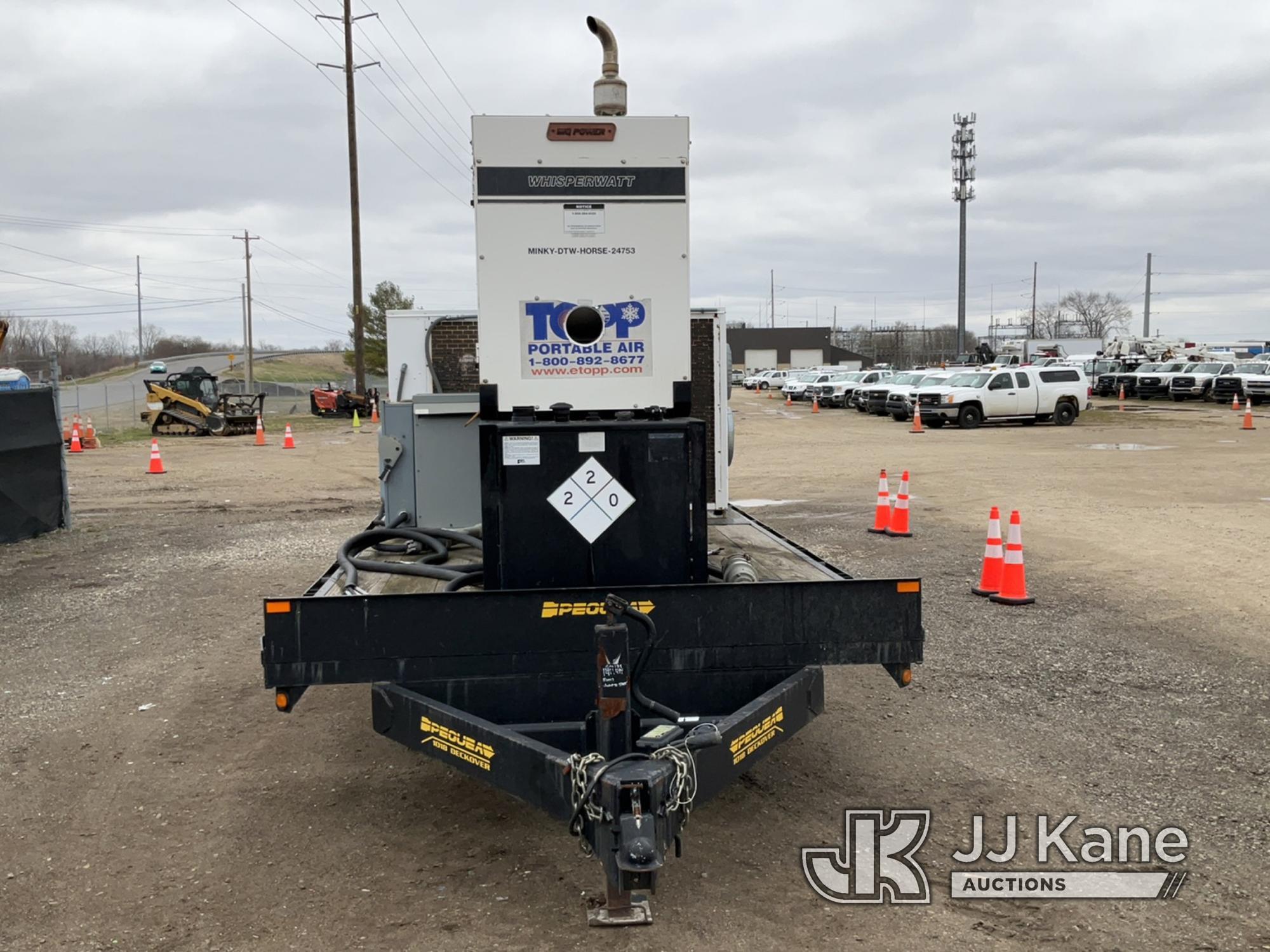 (Charlotte, MI) 2008 Pequea 1018SST 5-ton T/A Tagalong Trailer Runs, Jump to Start. Seller States: B