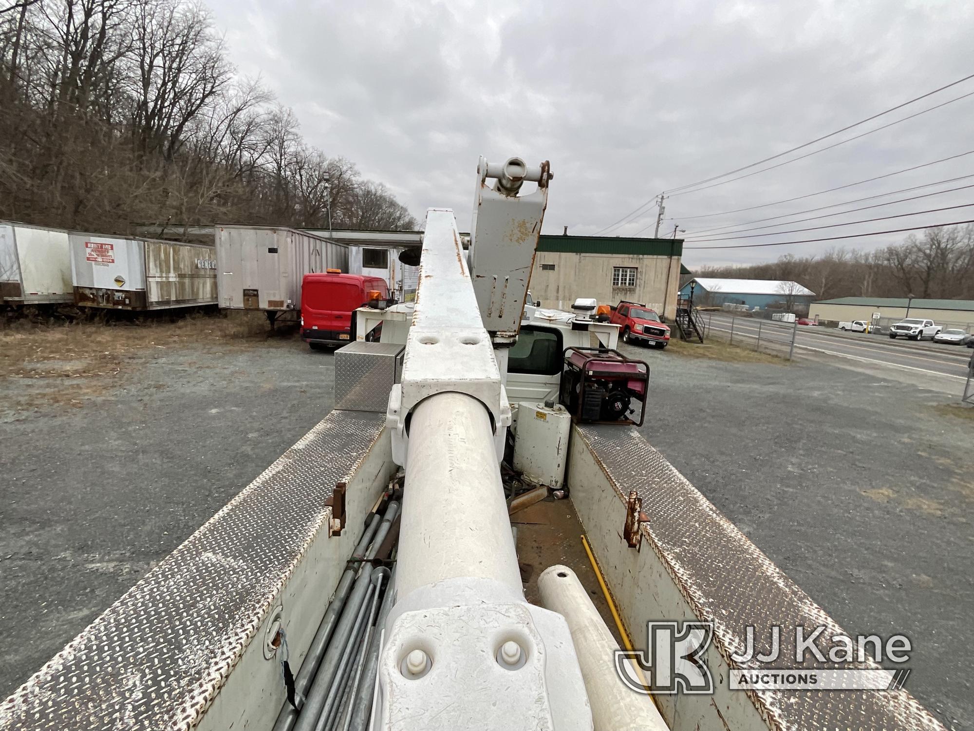 (Rensselaer, NY) Altec TA41M, Articulating & Telescopic Material Handling Bucket Truck mounted behin